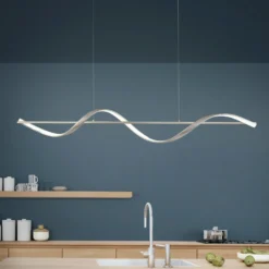 Paul Neuhaus Q-Swing lámpara colgante LED, acero