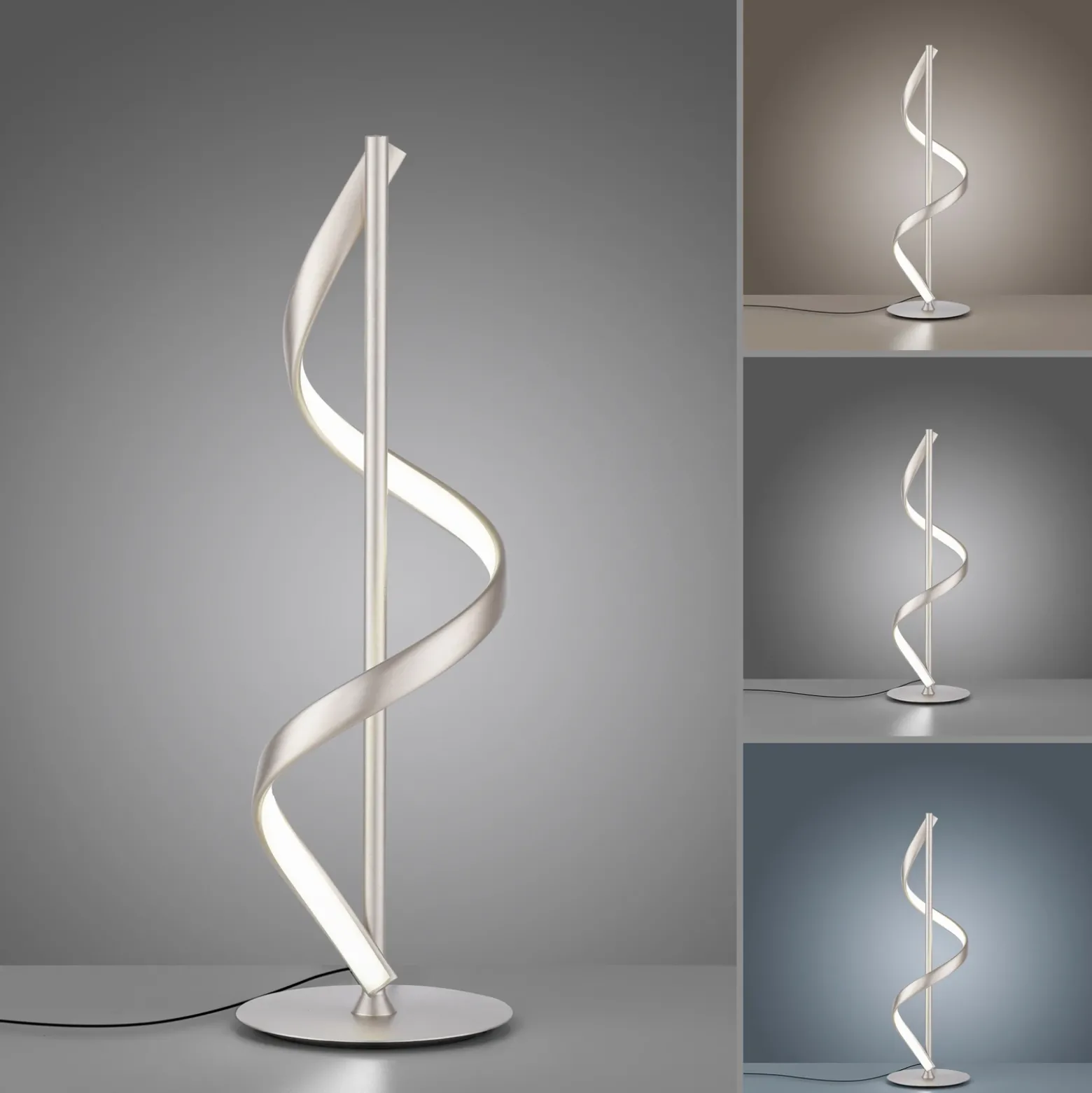 Paul Neuhaus Q-Swing lámpara de mesa LED, acero