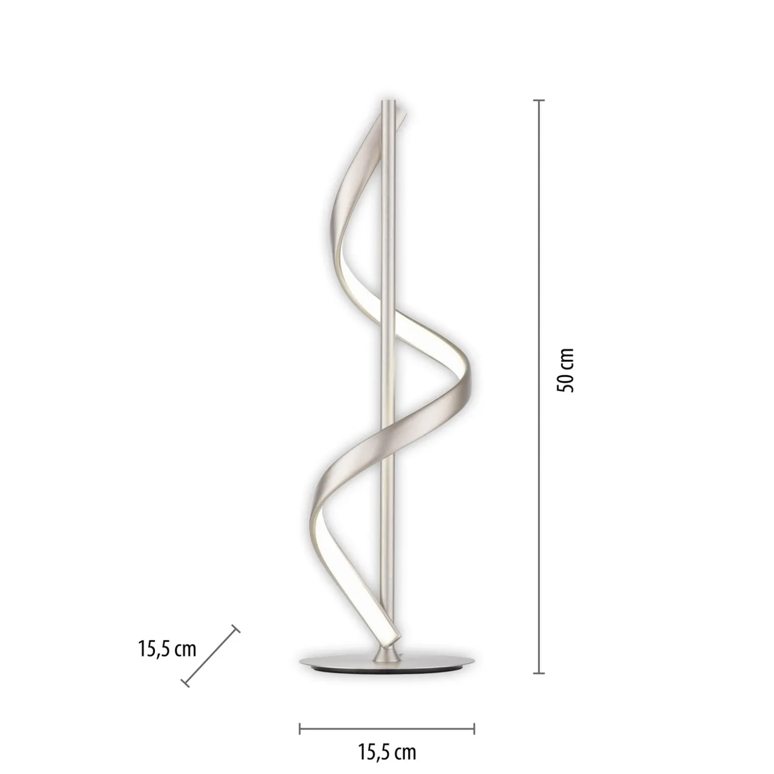 Paul Neuhaus Q-Swing lámpara de mesa LED, acero