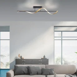 Paul Neuhaus Q-Swing plafón antracita/latón