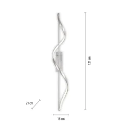 Paul Neuhaus Q-Swing plafón LED, acero