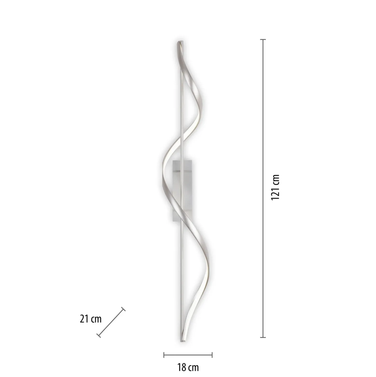 Paul Neuhaus Q-Swing plafón LED, acero