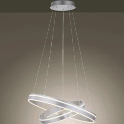 Paul Neuhaus Q-VITO colgante 2 luces acero