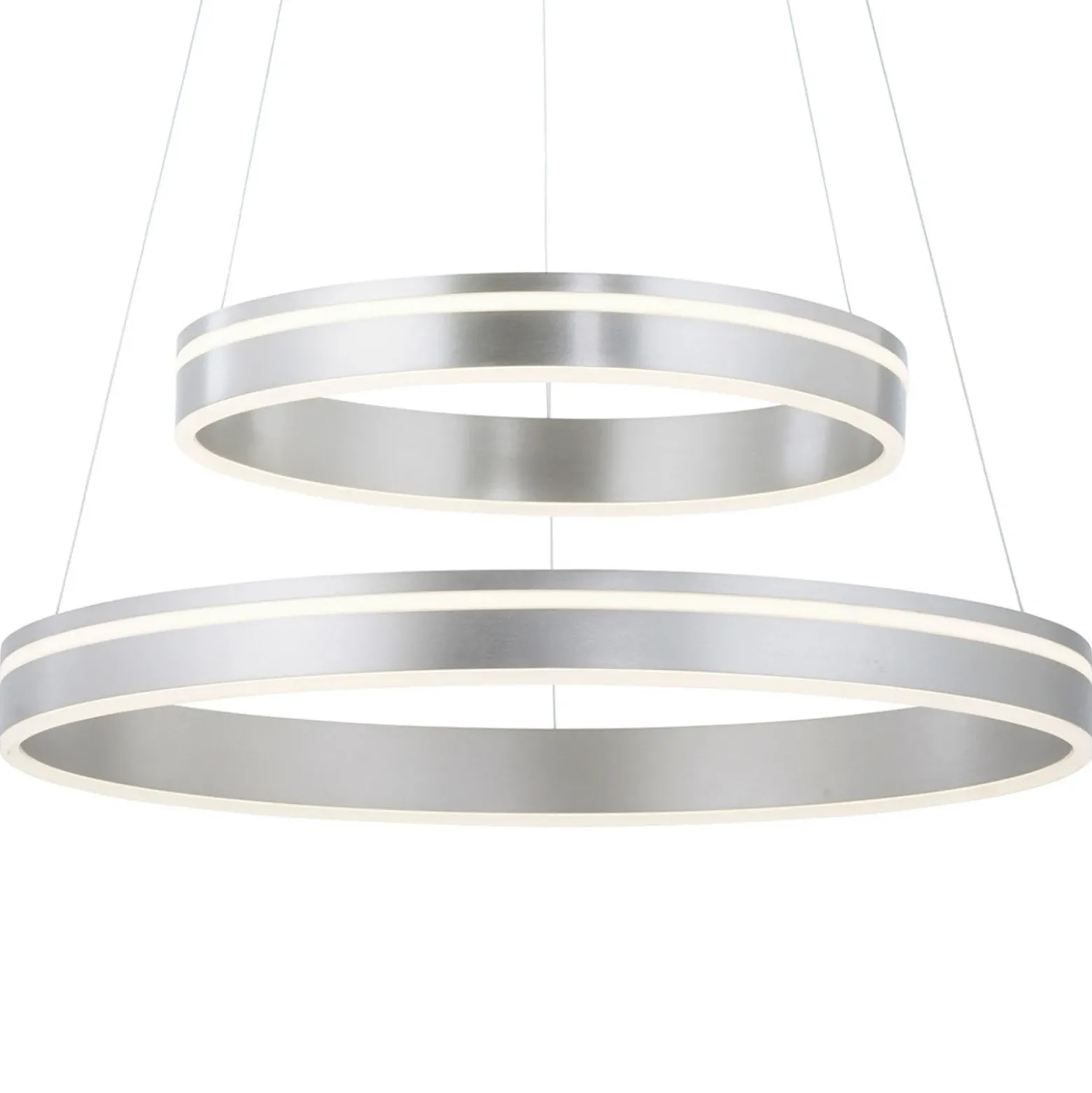 Paul Neuhaus Q-VITO colgante 2 luces acero