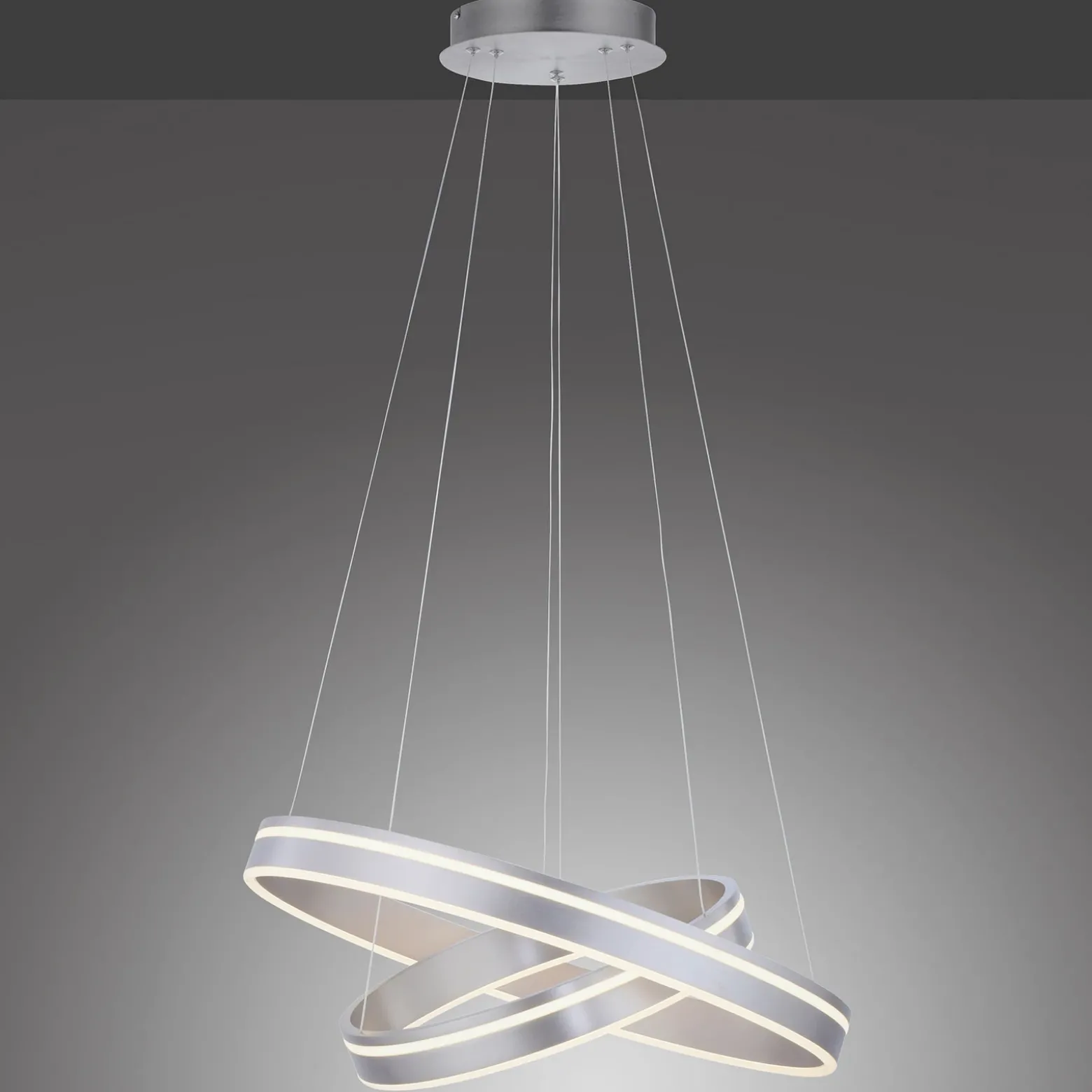 Paul Neuhaus Q-VITO colgante 2 luces acero