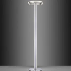 Paul Neuhaus Q-Vito lámpara pie LED, recta, anillo