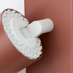Penn downlight de techo, rojo coral, longitud 60 cm, acero/aluminio