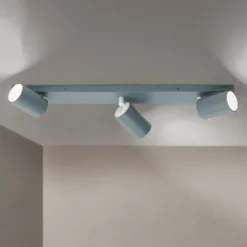 Penn downlight de techo, verde claro, longitud 60 cm, acero/aluminio