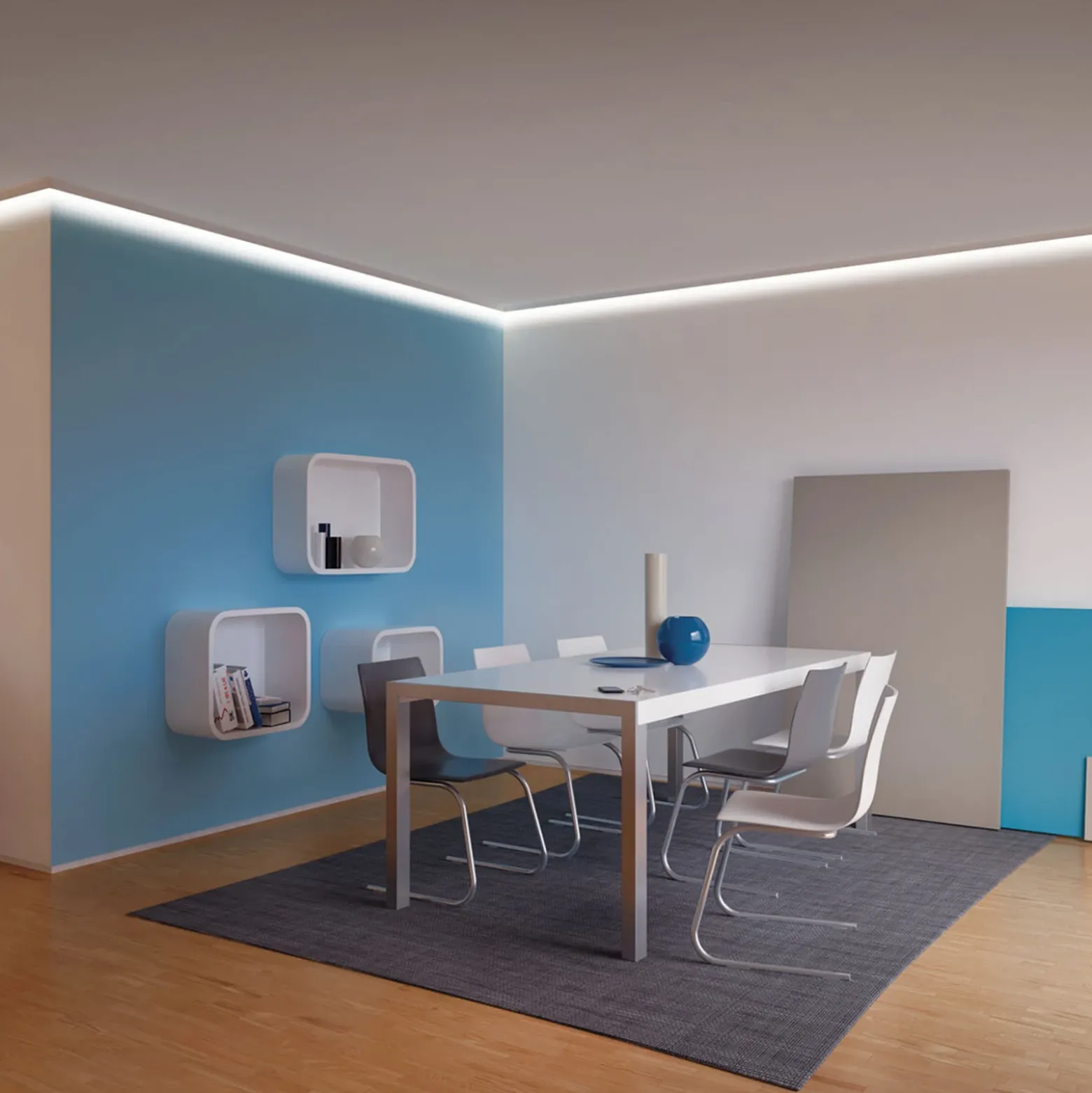 Perfil Corner de 1m para tira LED