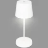 Piha Lámpara de mesa LED con batería recargable, blanca