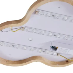 Pilvi, plafón LED de Lindby, plástico, nube, 50 cm