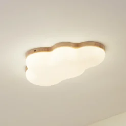 Pilvi, plafón LED de Lindby, plástico, nube, 50 cm