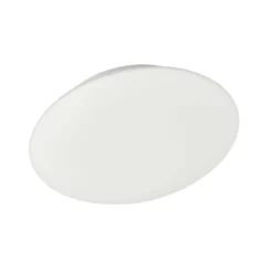 Plafón Alba de cristal opalino, Ø 25 cm
