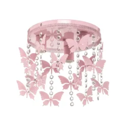 Plafón Angelica en rosa con mariposas