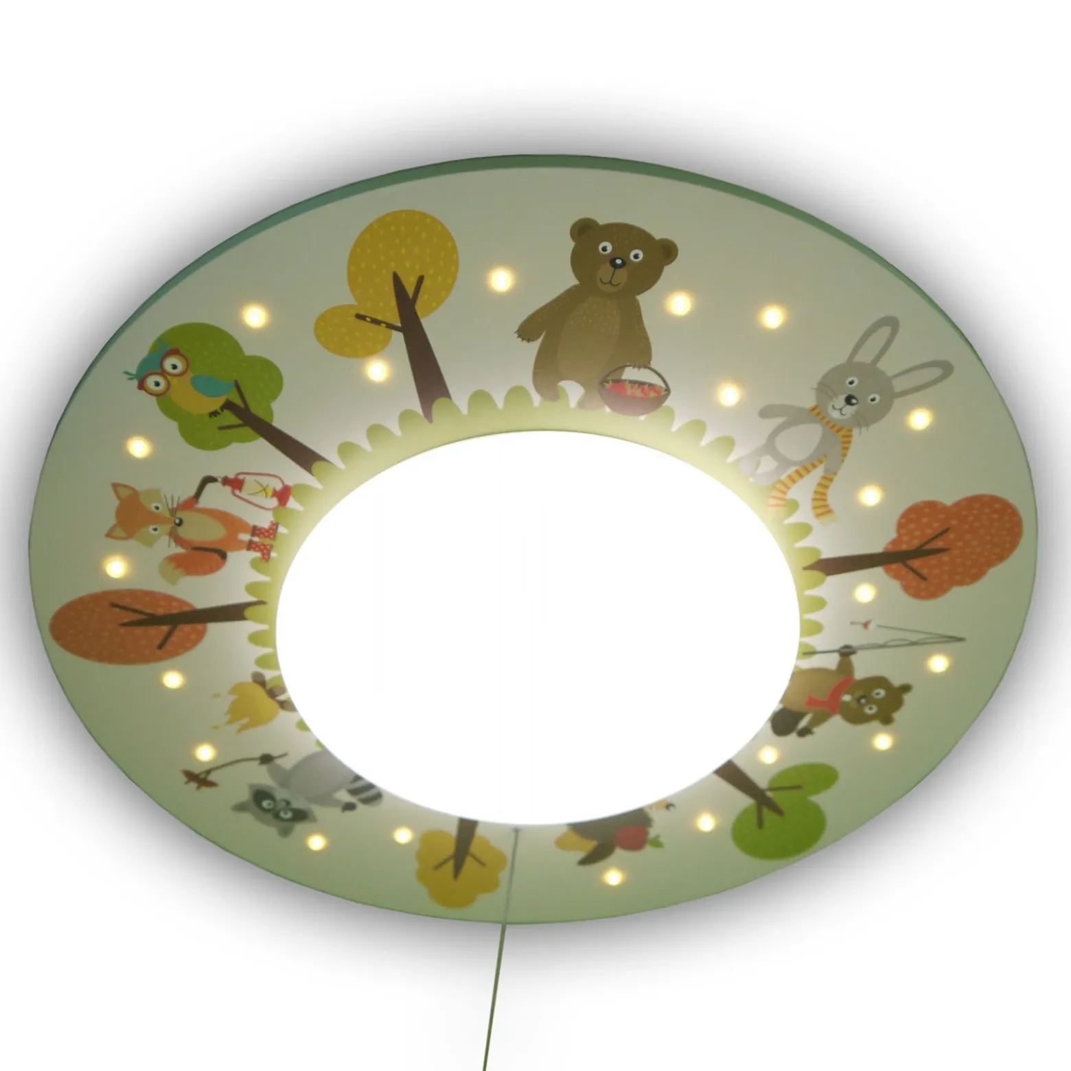 Plafón Animales divertidos, 1 luz, 20 LEDs