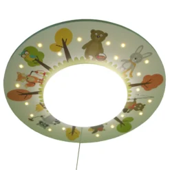 Plafón Animales divertidos, 1 luz, 20 LEDs