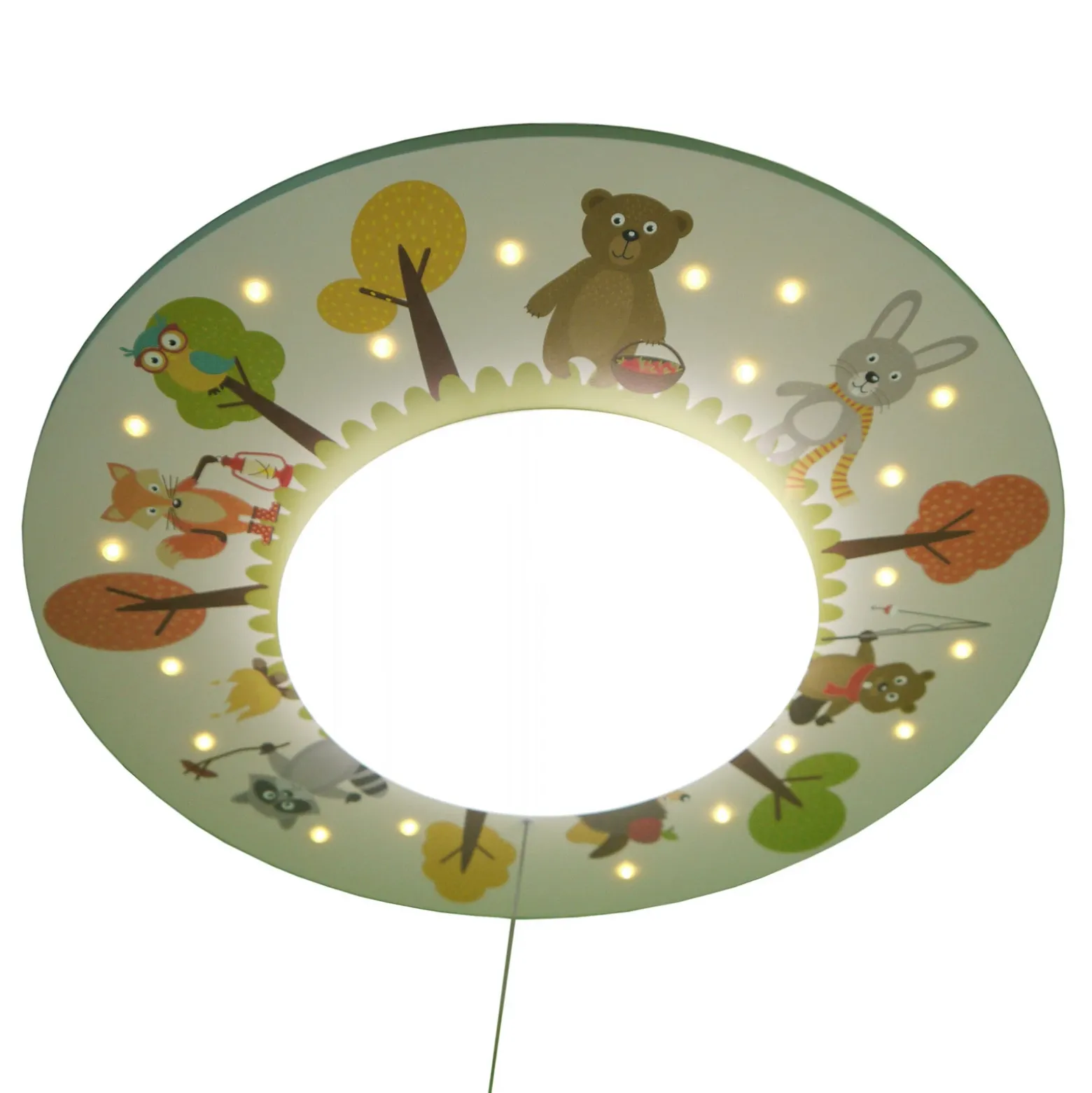 Plafón Animales divertidos, 1 luz, 20 LEDs