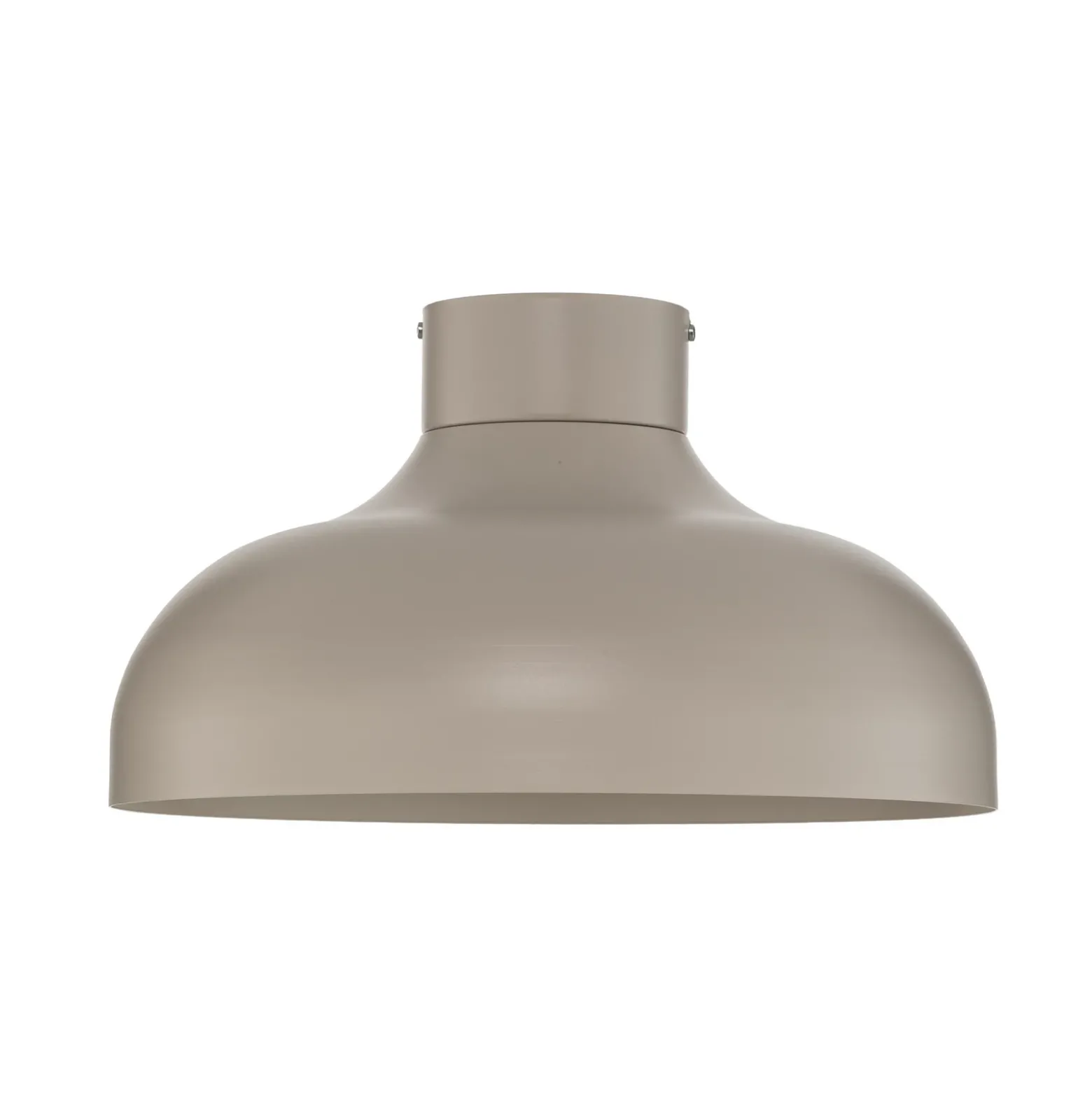 Plafón Basca, beige, metal, Ø 40 cm, E27