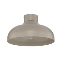 Plafón Basca, beige, metal, Ø 40 cm, E27