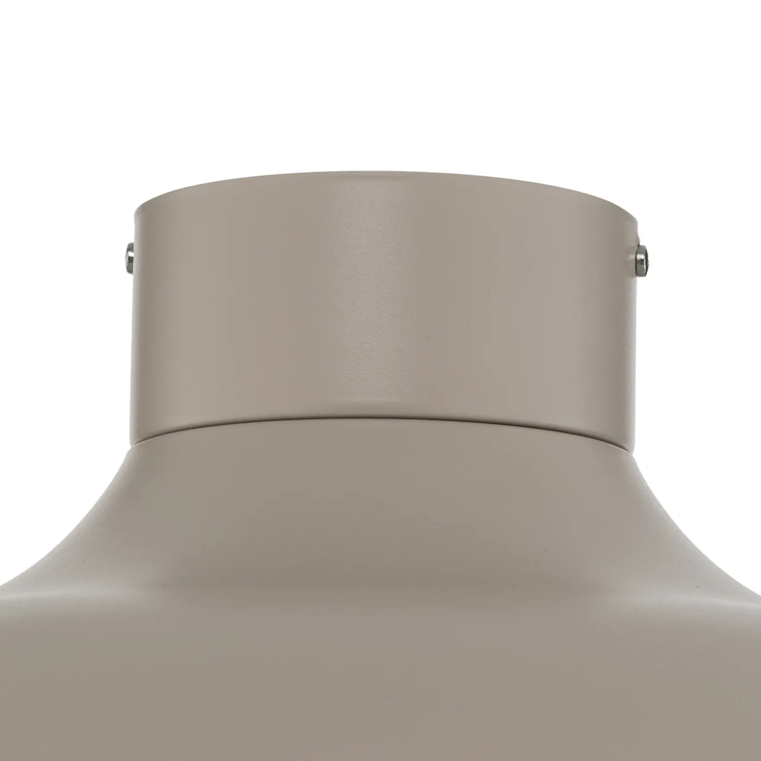 Plafón Basca, beige, metal, Ø 40 cm, E27