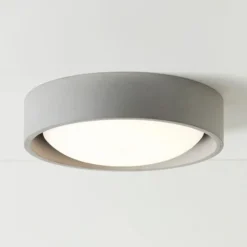 Plafón Beacon Uno, gris, hormigón, Ø 27 cm, GX53