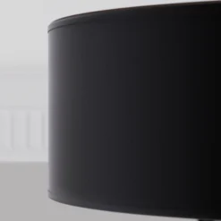 Plafón Bilbao, negro/oro, Ø 60 cm