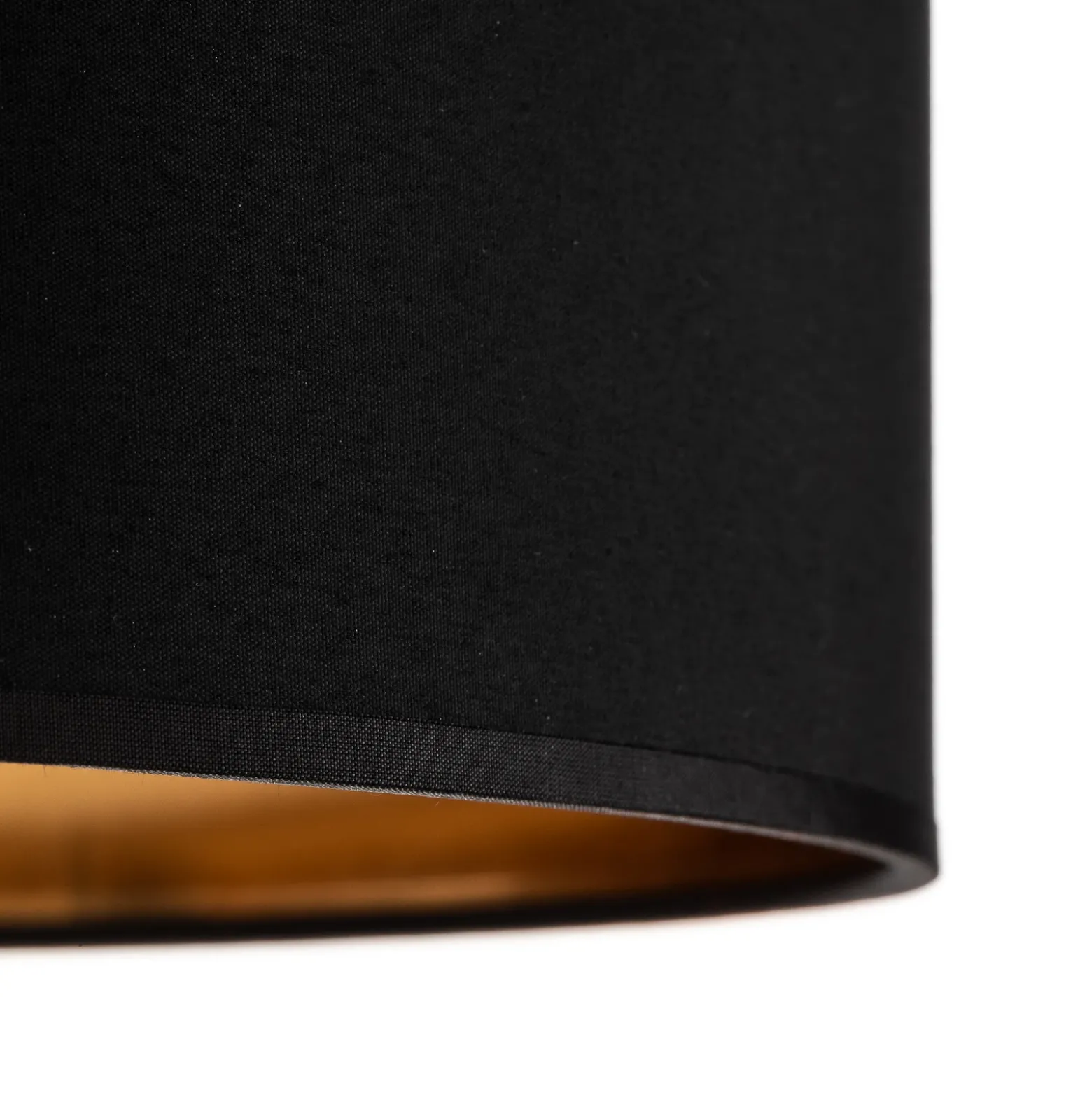 Plafón Bilbao, negro/oro, Ø 45 cm
