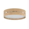 Plafón Calma, beige, rafia, Ø 60 cm, E27