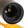Plafón Cambridge, 4 luces, negro-naranja