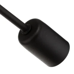 Plafón Cambridge, 4 luces, negro-naranja