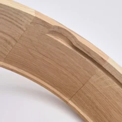 Plafón Caspian, Ø 27 cm, IP54, roble