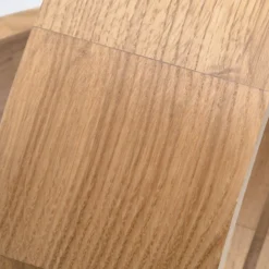 Plafón Caspian, Ø 27 cm, IP54, roble