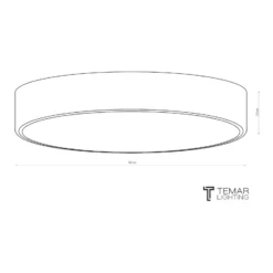Plafón Cleo 600, Ø 60 cm cobre