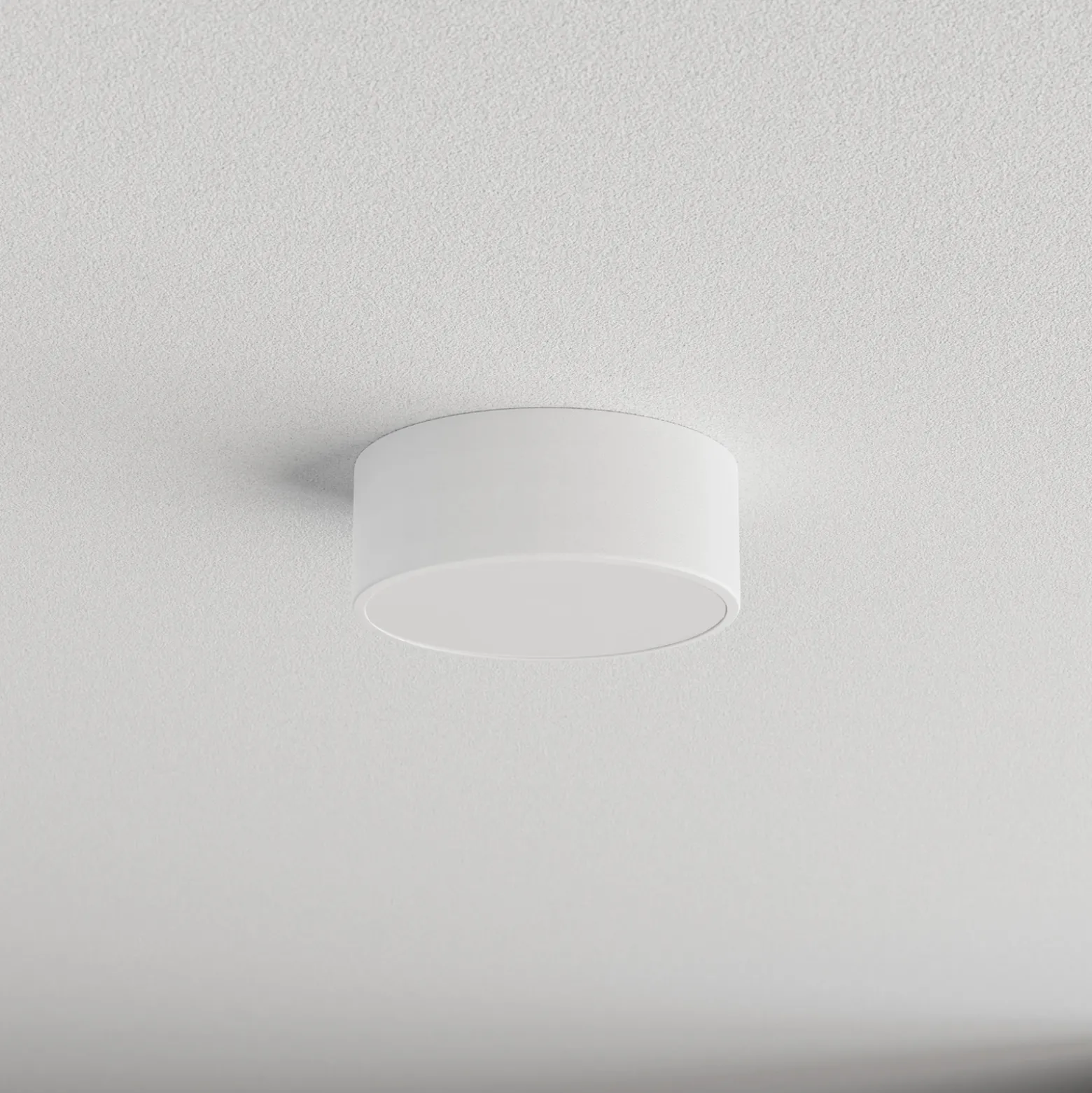Plafón Cleo, Ø 20 cm, IP20, blanco, metal, E27