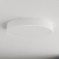 Plafón Cleo, Ø 50 cm, IP20, blanco, metal, E27