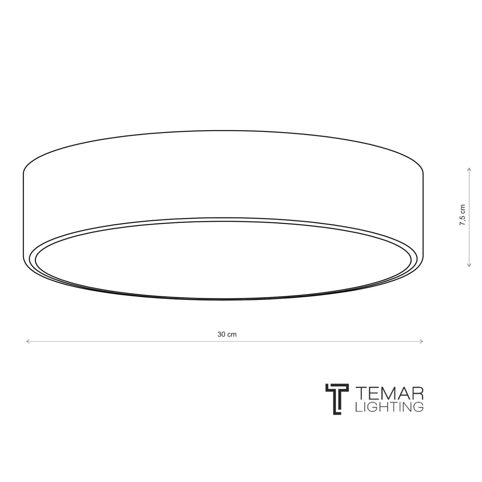 Plafón Cleo, Ø 30 cm, IP20, blanco, metal, E27