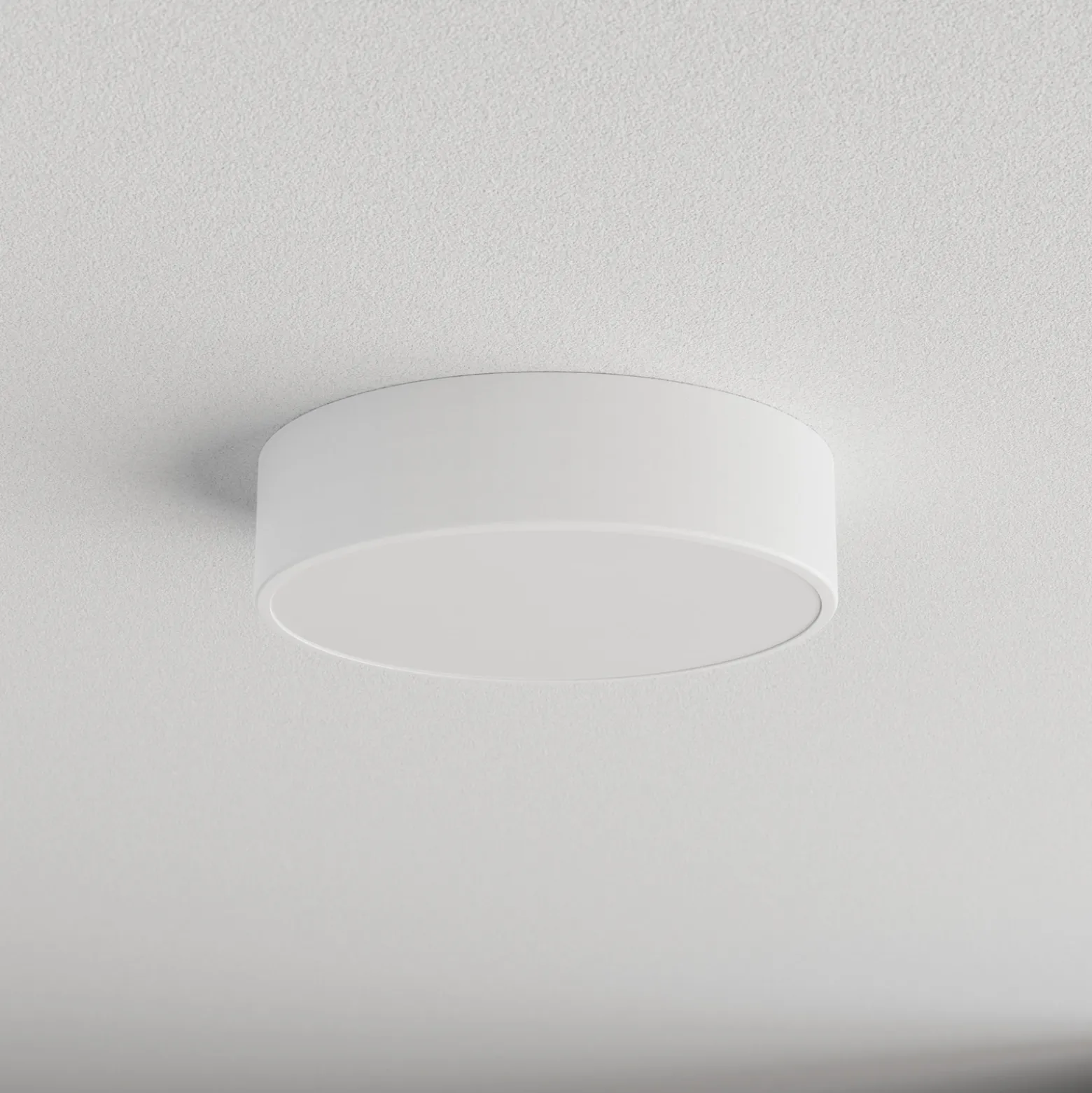 Plafón Cleo, Ø 30 cm, IP20, blanco, metal, E27