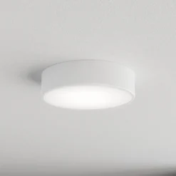 Plafón Cleo, Ø 30 cm, IP20, blanco, metal, E27