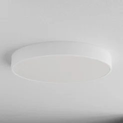 Plafón Cleo, Ø 60 cm, IP20, blanco, metal, E27