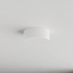 Plafón Cleo, Ø 20 cm, IP20, blanco, metal, E27
