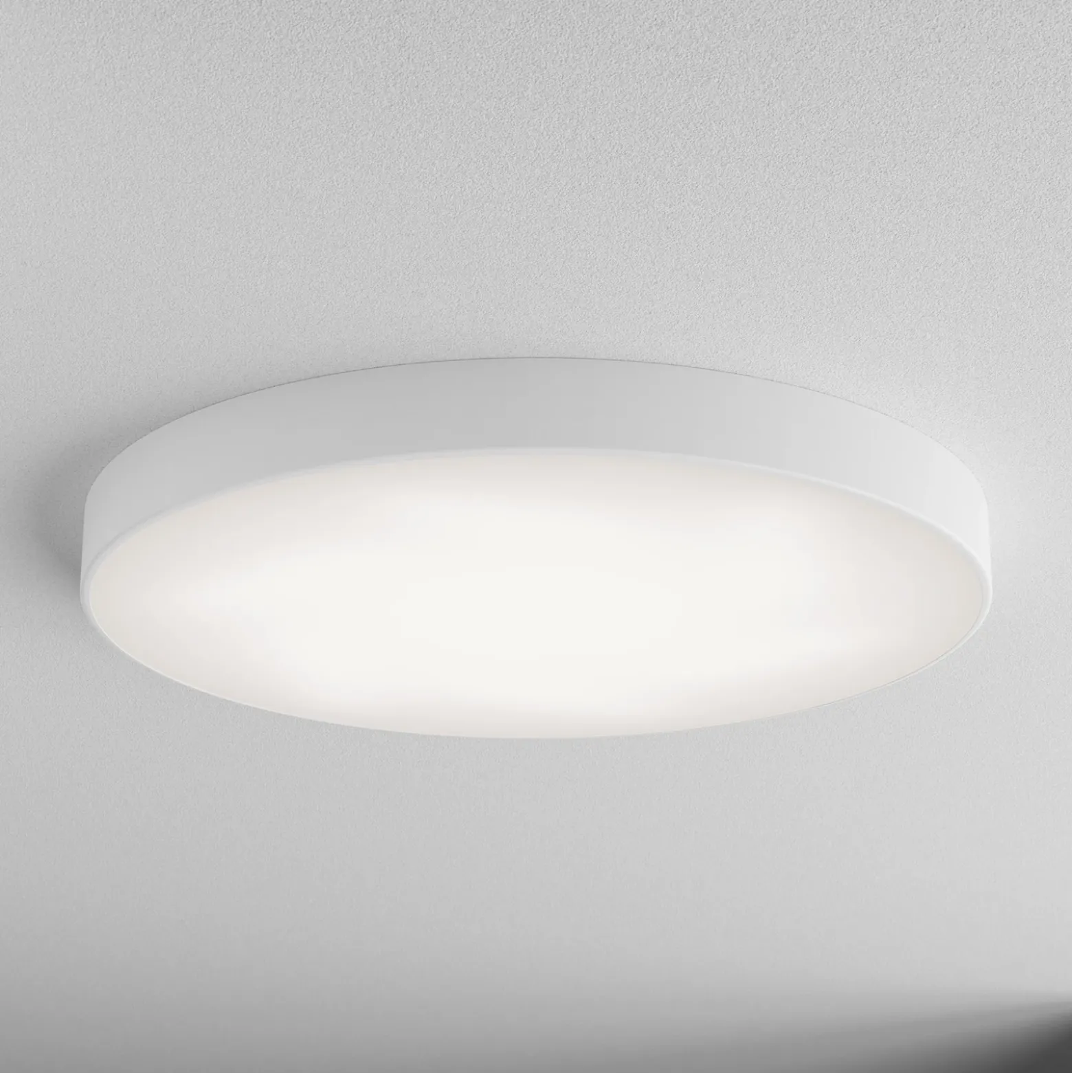 Plafón Cleo, Ø 78 cm, IP20, blanco, metal, E27
