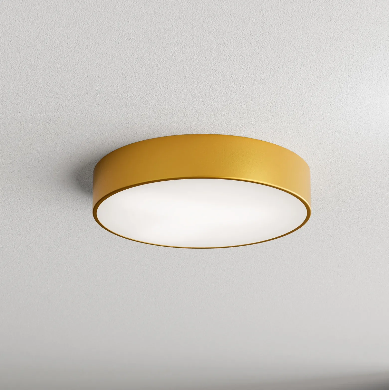 Plafón Cleo, Ø 40 cm, IP20, dorado, metal, E27