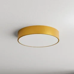 Plafón Cleo, Ø 40 cm, IP20, dorado, metal, E27