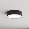 Plafón Cleo, Ø 30 cm, IP20, negro, metal, E27