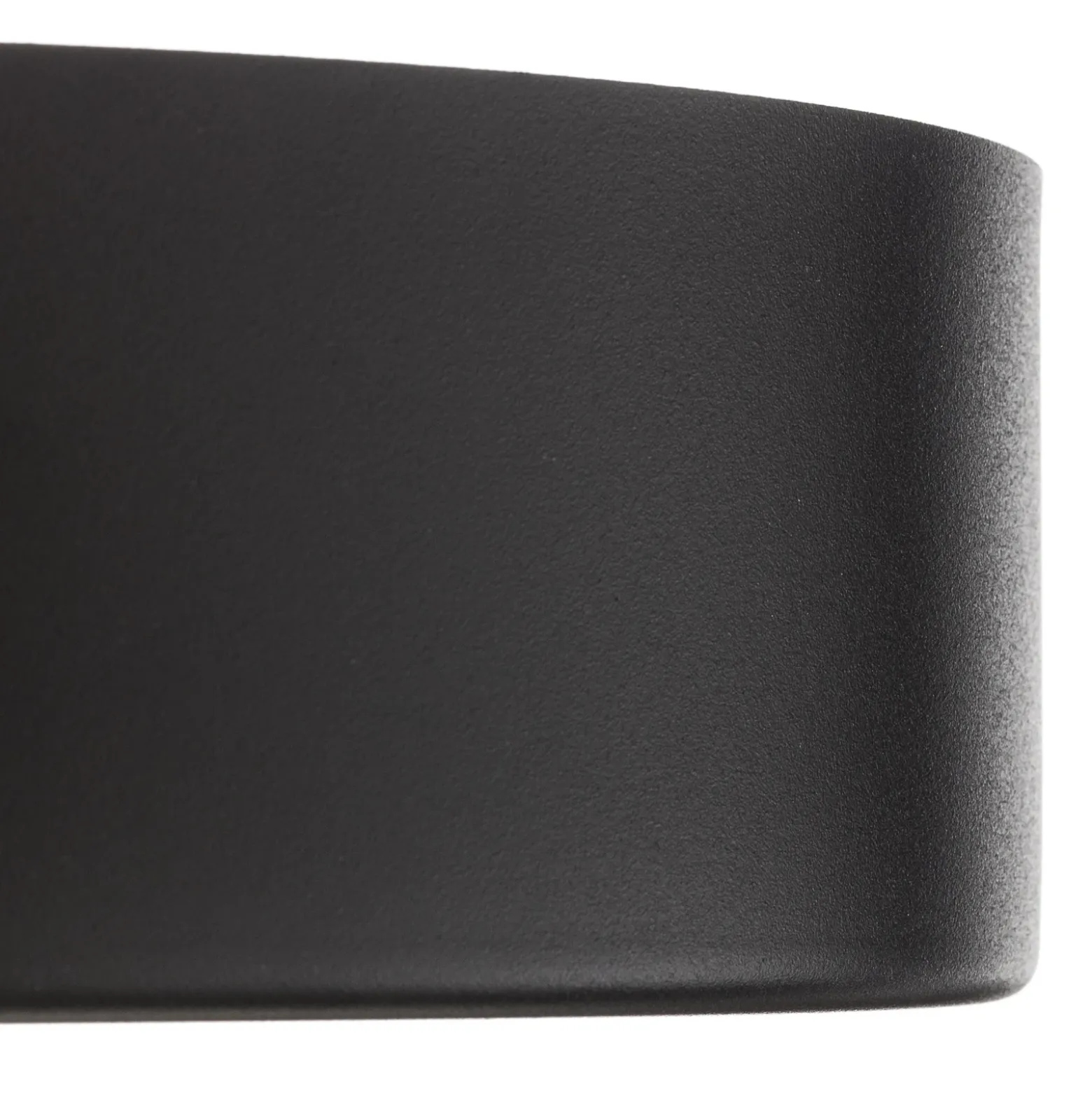 Plafón Cleo, Ø 30 cm, IP20, negro, metal, E27