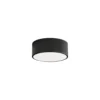 Plafón Cleo, Ø 20 cm, IP20, negro, metal, E27