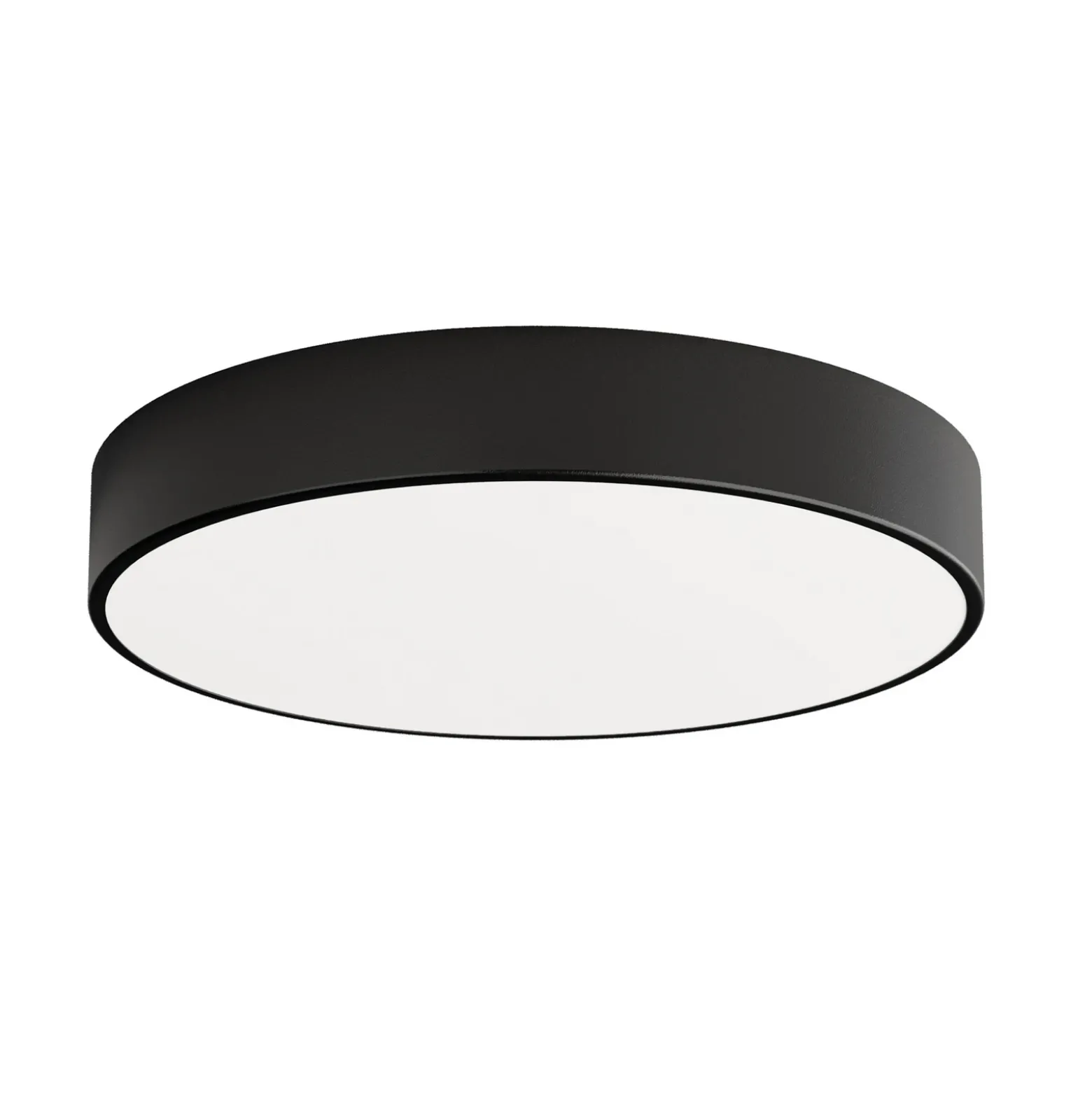 Plafón Cleo, Ø 50 cm, IP20, negro, metal, E27