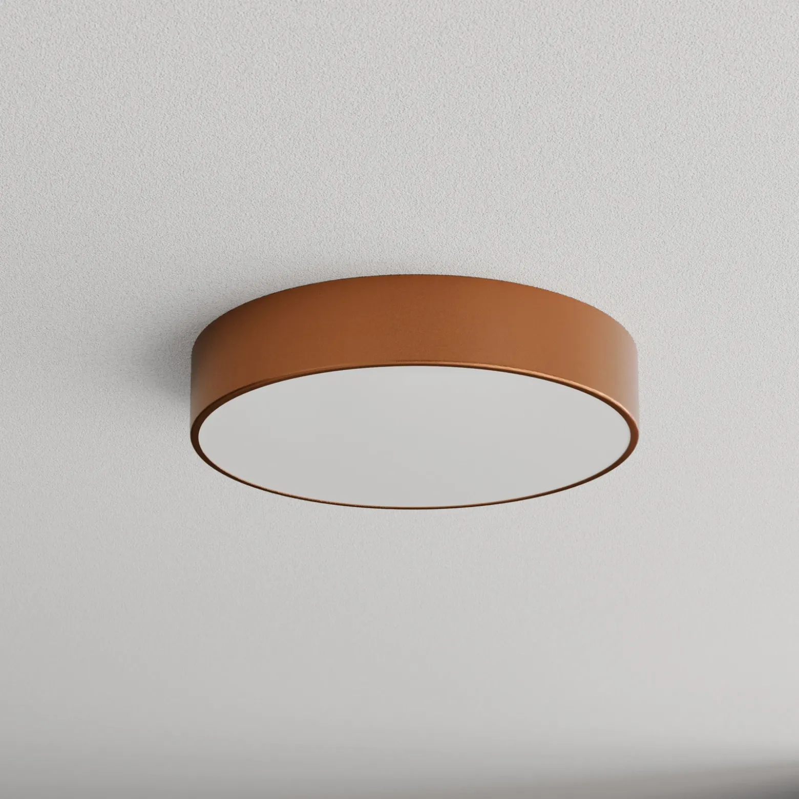 Plafón Cleo 400, IP54, Ø 40 cm cobre