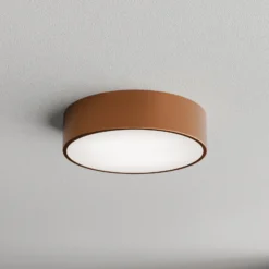 Plafón Cleo 300, IP54, Ø 30 cm cobre