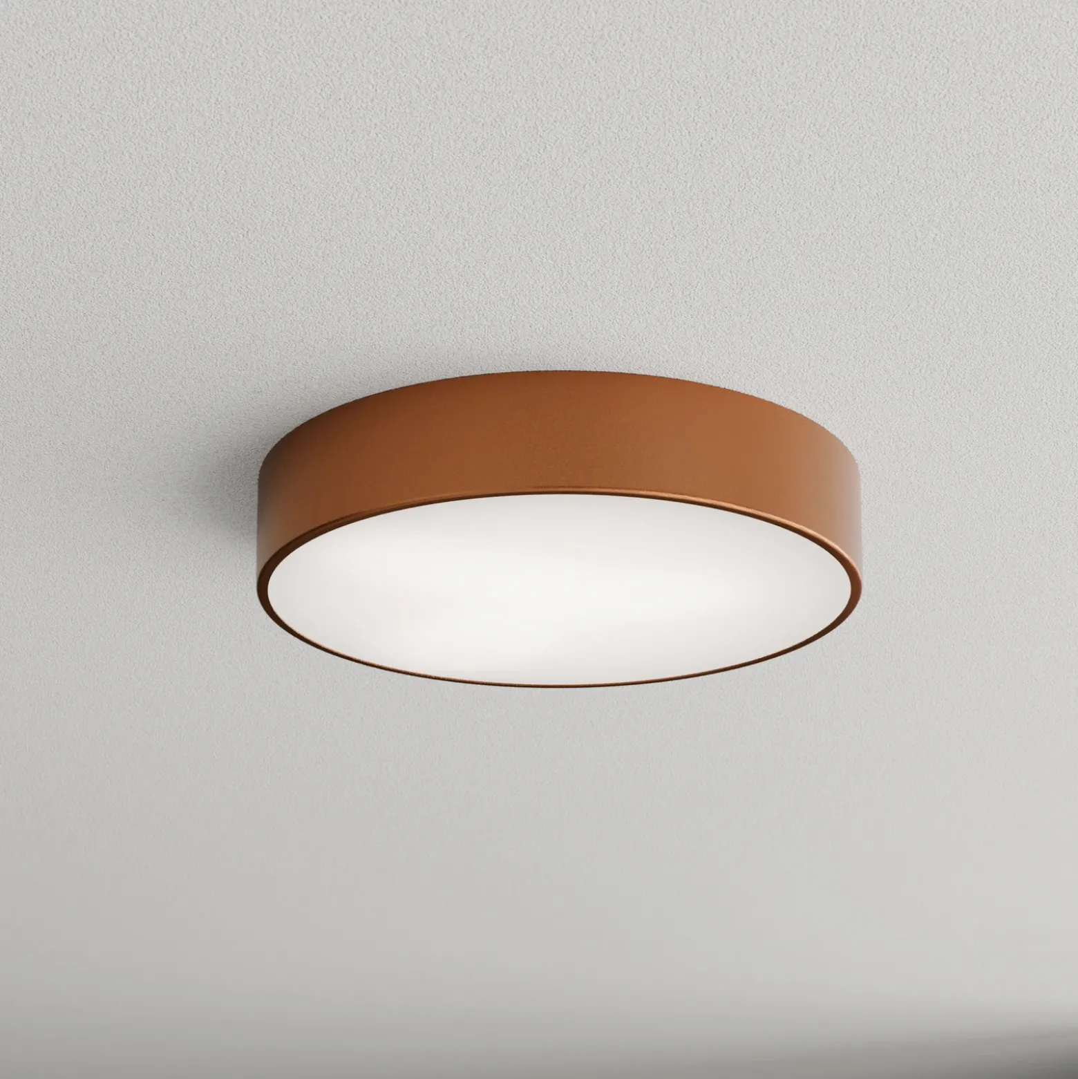 Plafón Cleo 400, IP54, Ø 40 cm cobre